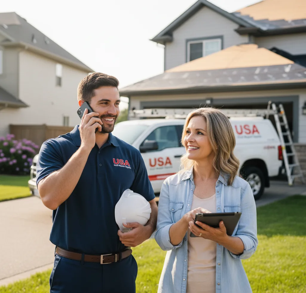 USA Roof Repair Experts customer support in Monclova